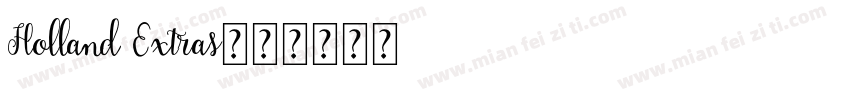 Holland Extras字体转换